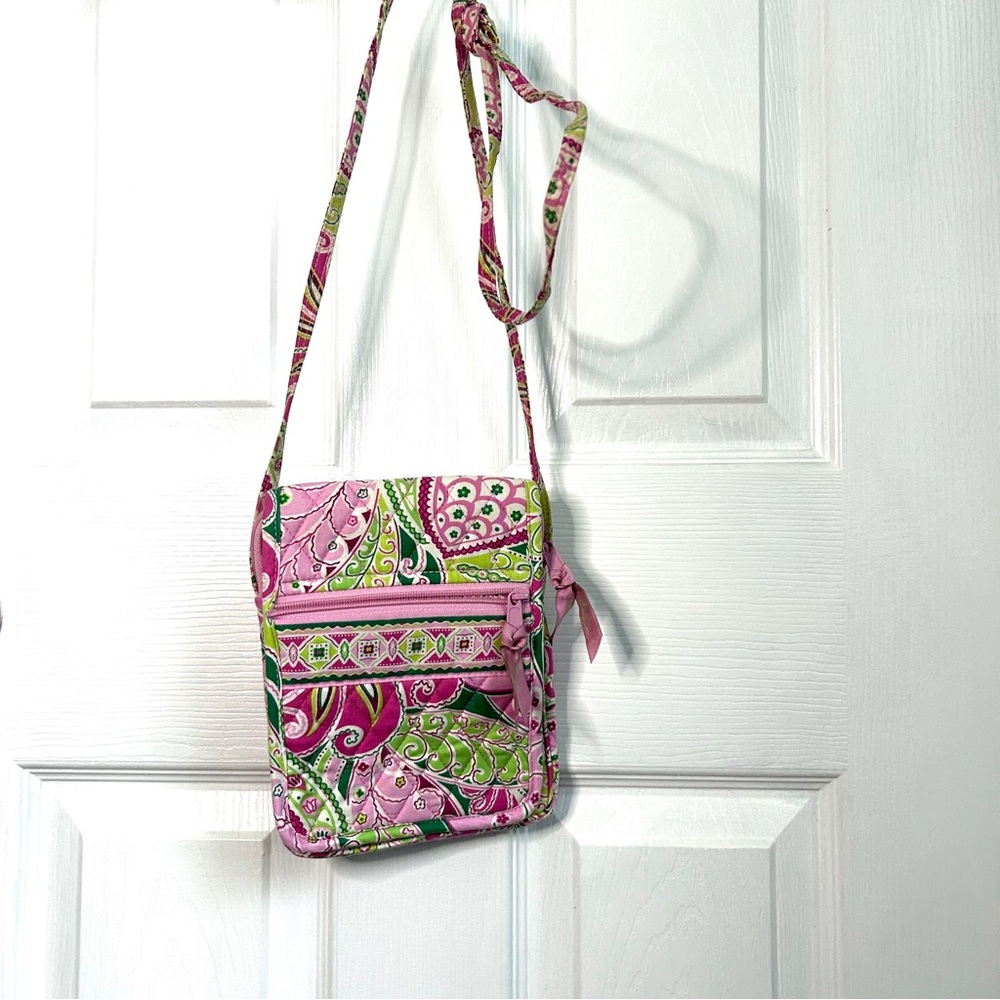 Vera Bradley Pink Pinwheel Crossbody Bag Vintage - Picture 8 of 8